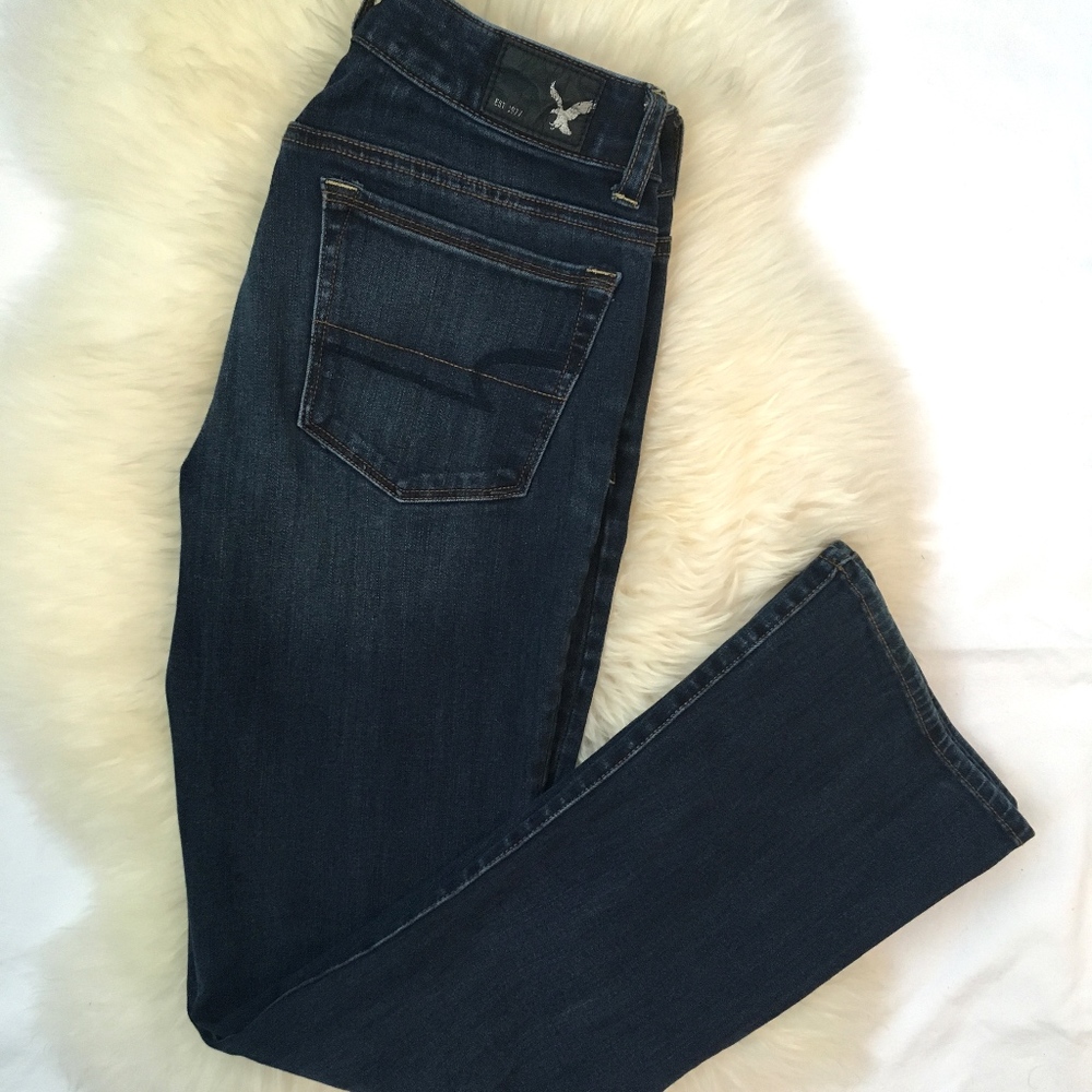 American Eagle Jeans Dark Wash Skinny Kick 2 Short